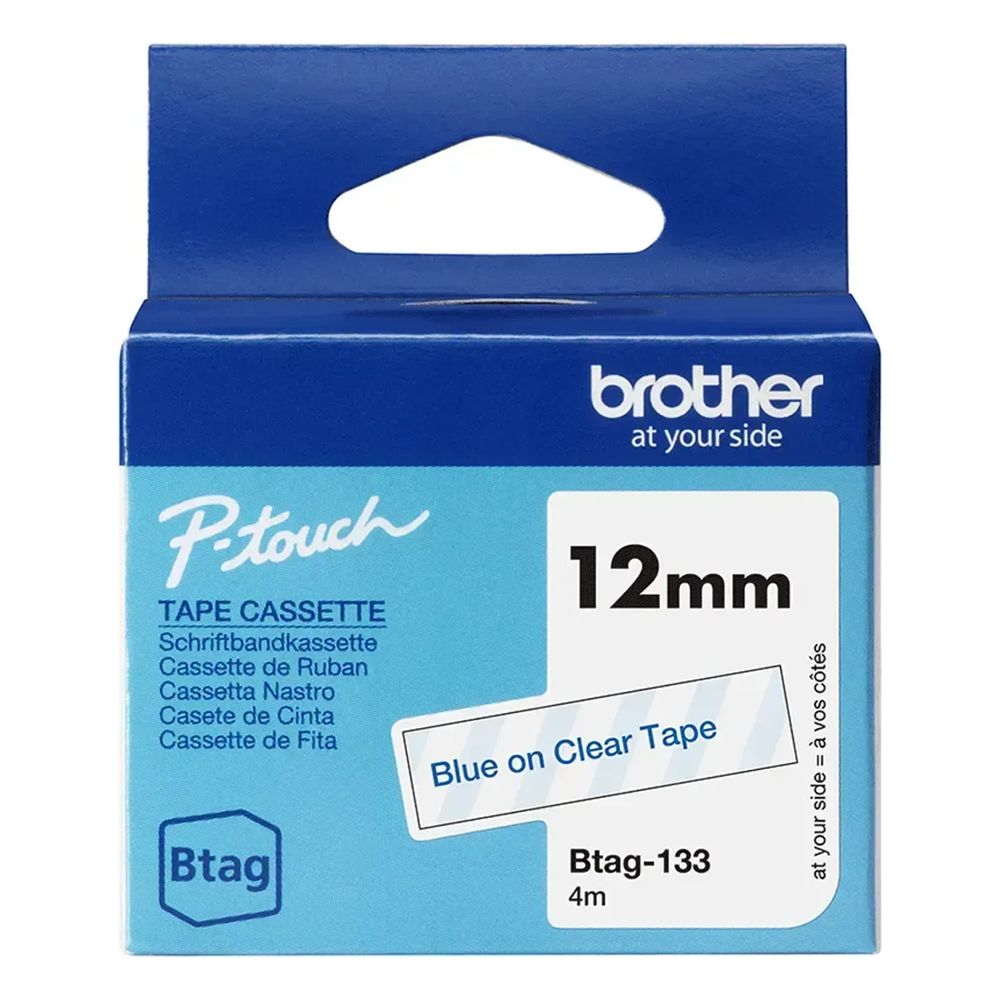 Brother BTAG-133 traka za izradu naljepnica Plavo na prozirnom