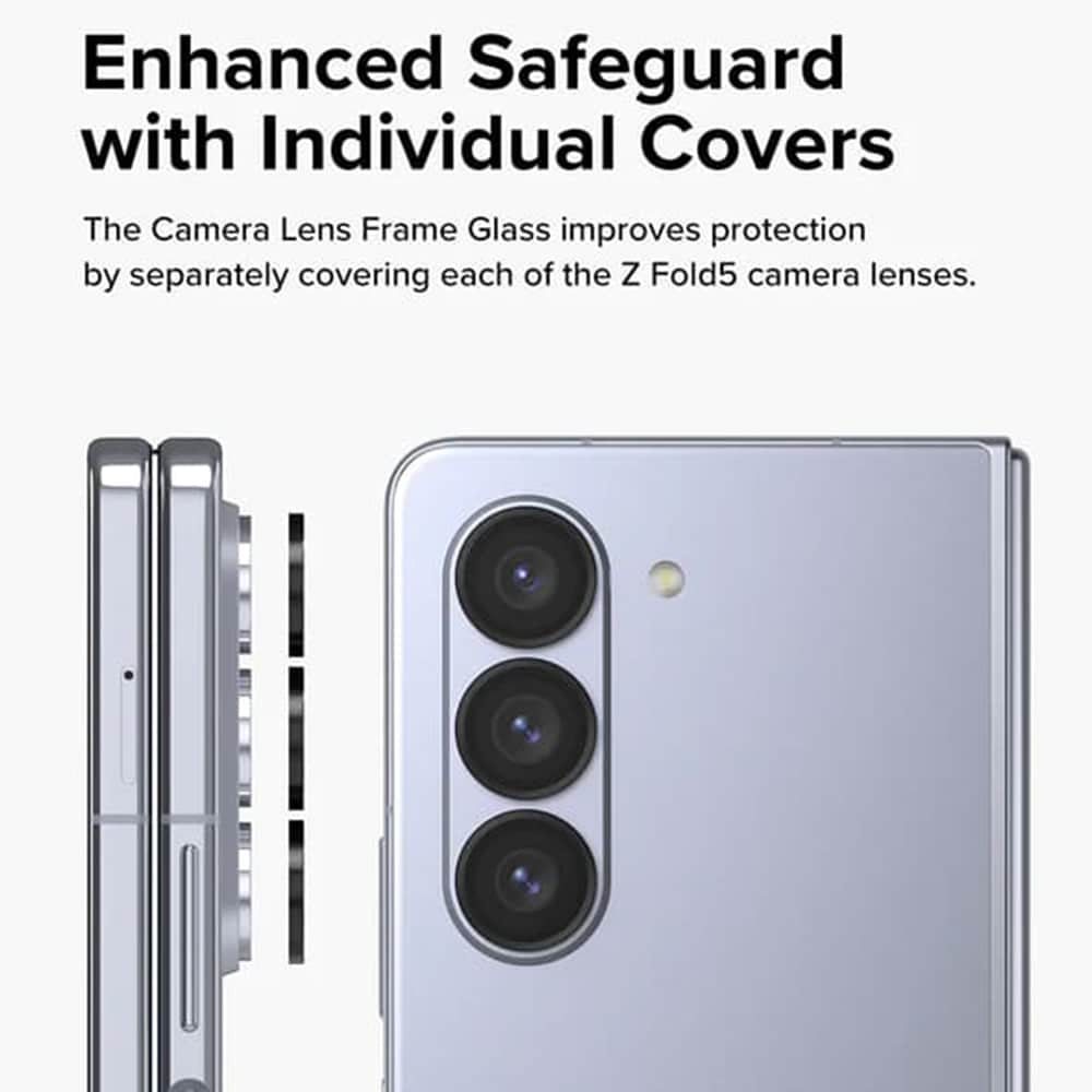 Ringke - Steklo okvirja leče kamere za Samsung Galaxy Z Fold5 - črno