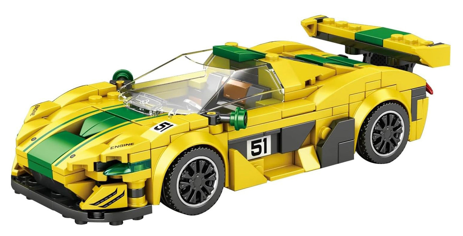 Sports Car Brick Set Yellow 368 pcs.