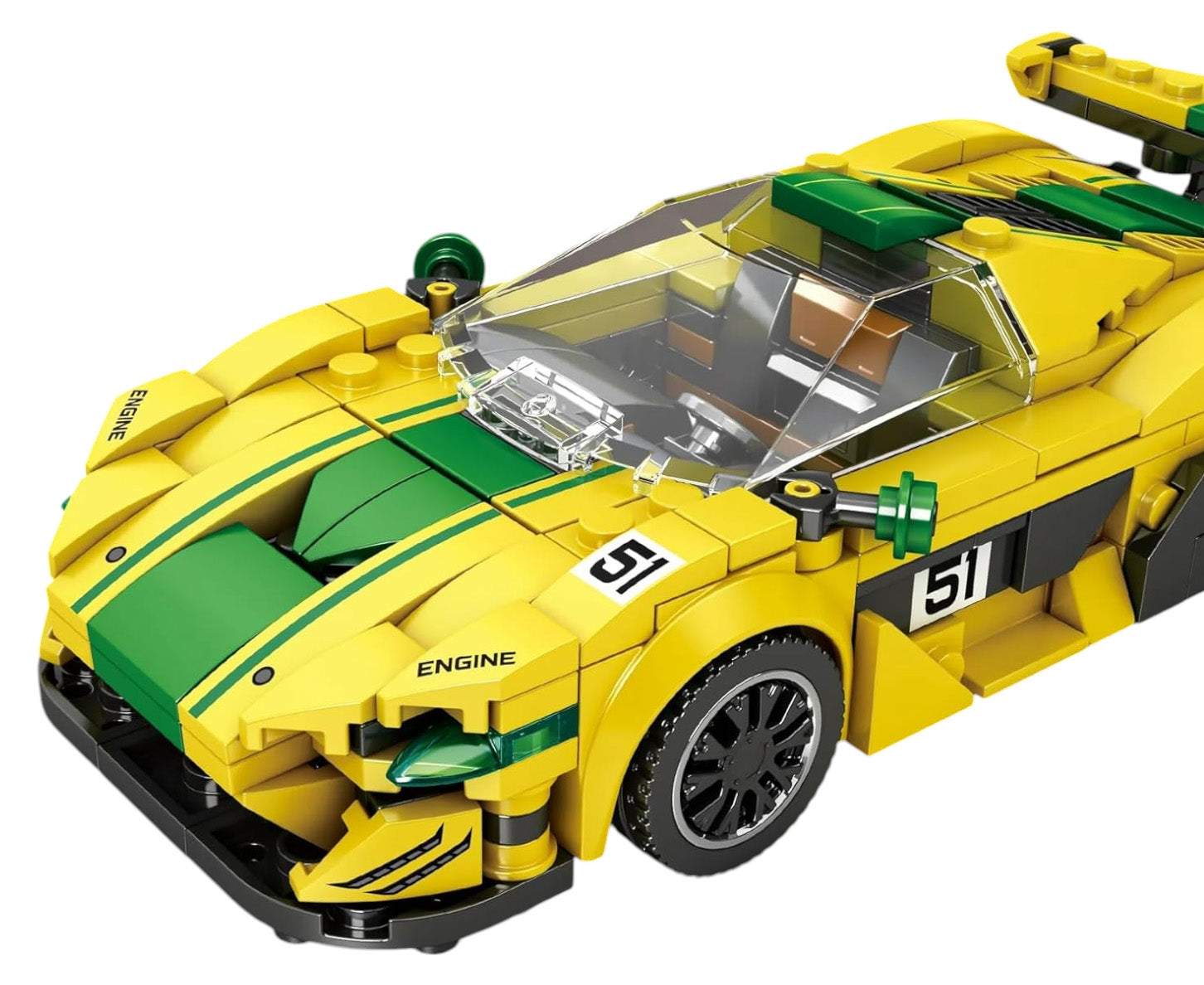 Sports Car Brick Set Yellow 368 pcs.