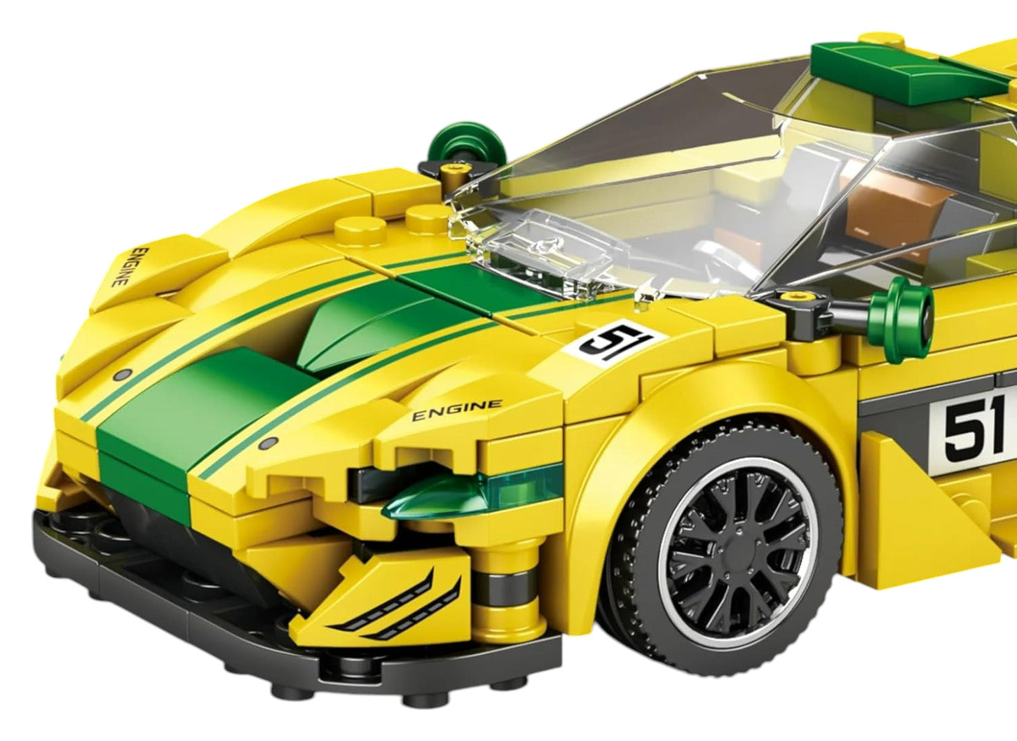 Sports Car Brick Set Yellow 368 pcs.