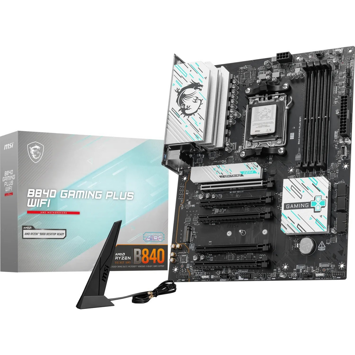MSI B840 GAMING PLUS WIFI matična ploča AMD B840 Utor AM5 ATX