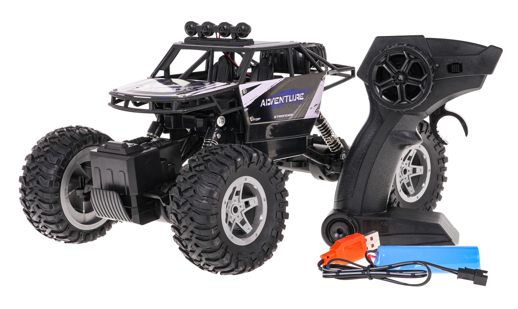 Metalni buggy na daljinsko upravljanje 1:14 Rock SHAKE - crni