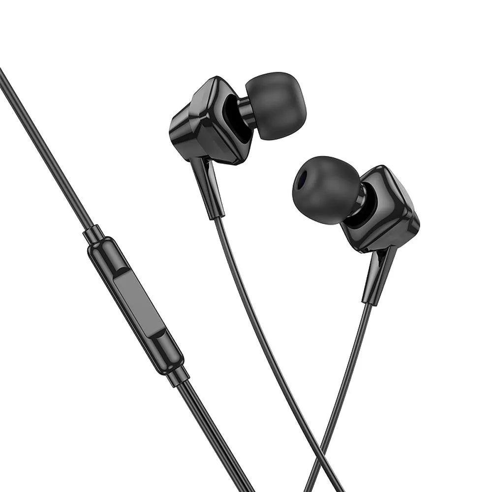 HOCO žične slušalke Lightning z mikrofonom M113 črne