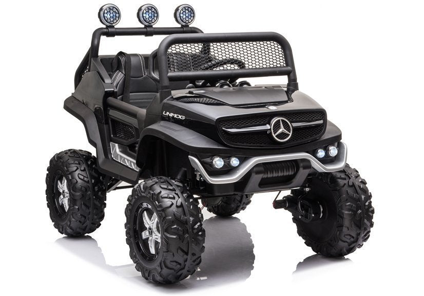 Licencirani auto na akumulator Mercedes Unimog S - Crni