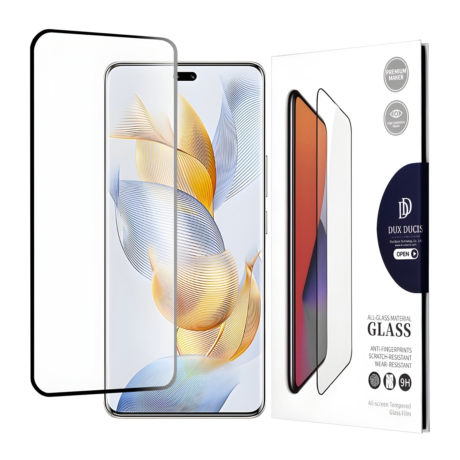 Dux Ducis 10D Kaljeno staklo za Honor 90 Pro - Crna KP27942