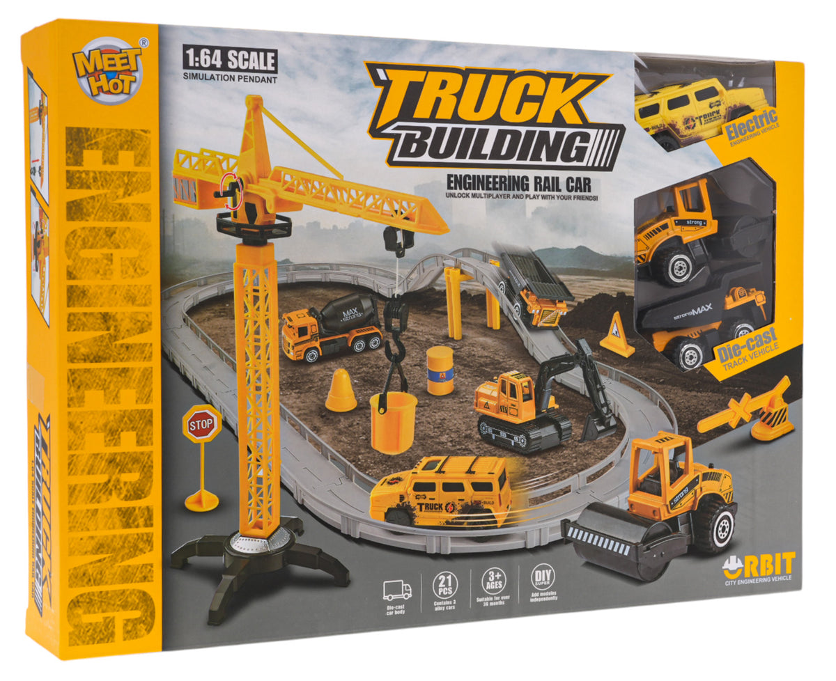 Staza za autiće Track Construction - žuta