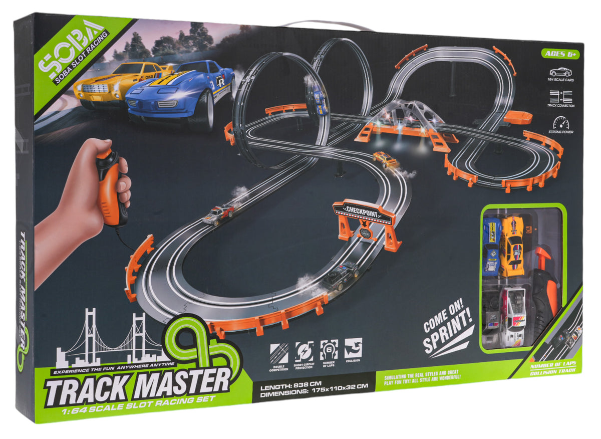 Vlak na baterije TRACK MASTER Race + rekviziti
