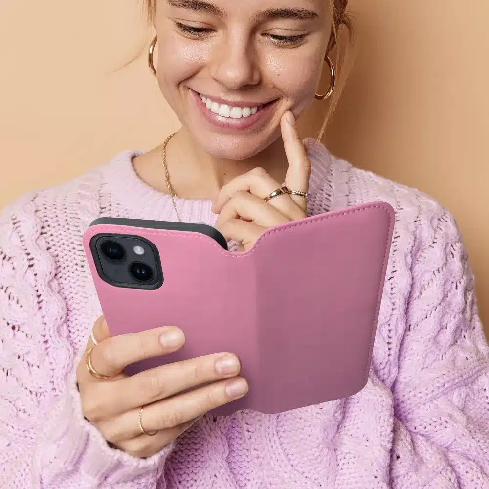 Etui z dvojnim žepom za XIAOMI 13 LITE, svetlo roza