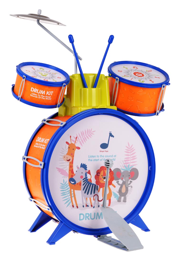Dječji set bubnjeva Safari - narančasti