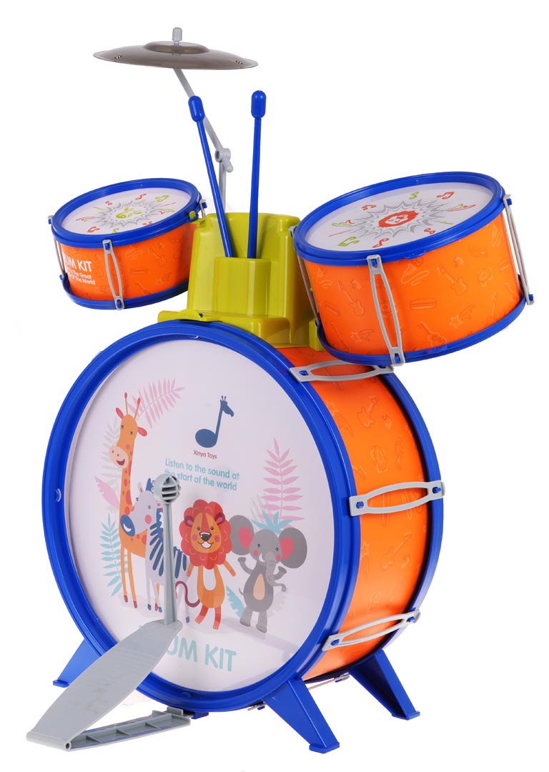 Dječji set bubnjeva Safari - narančasti