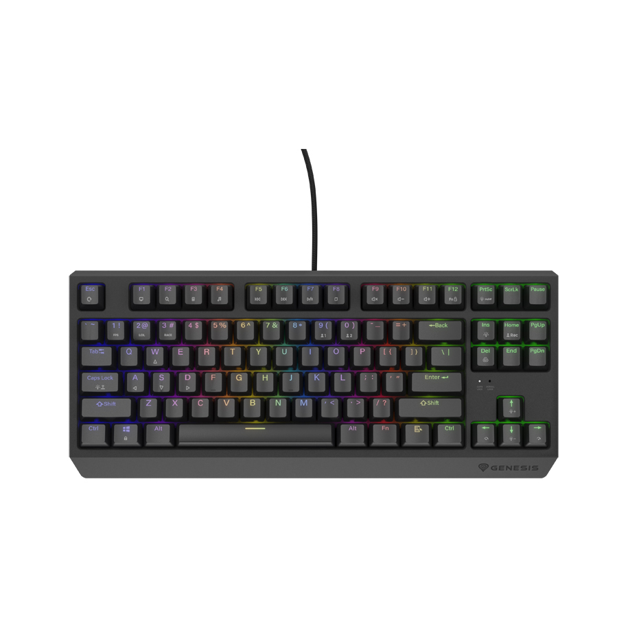 GENESIS Thor 230 TKL tipkovnica Igranje USB + RF Wireless + Bluetooth QWERTY Sivo