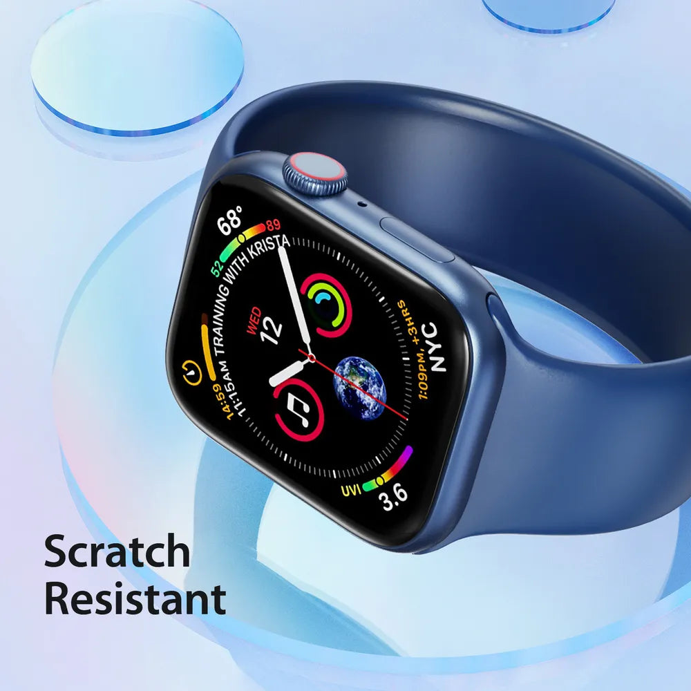 DUX DUCIS PMMA zaščitna folija z okvirjem (2 kosa) za Apple Watch 10 46 mm, črna