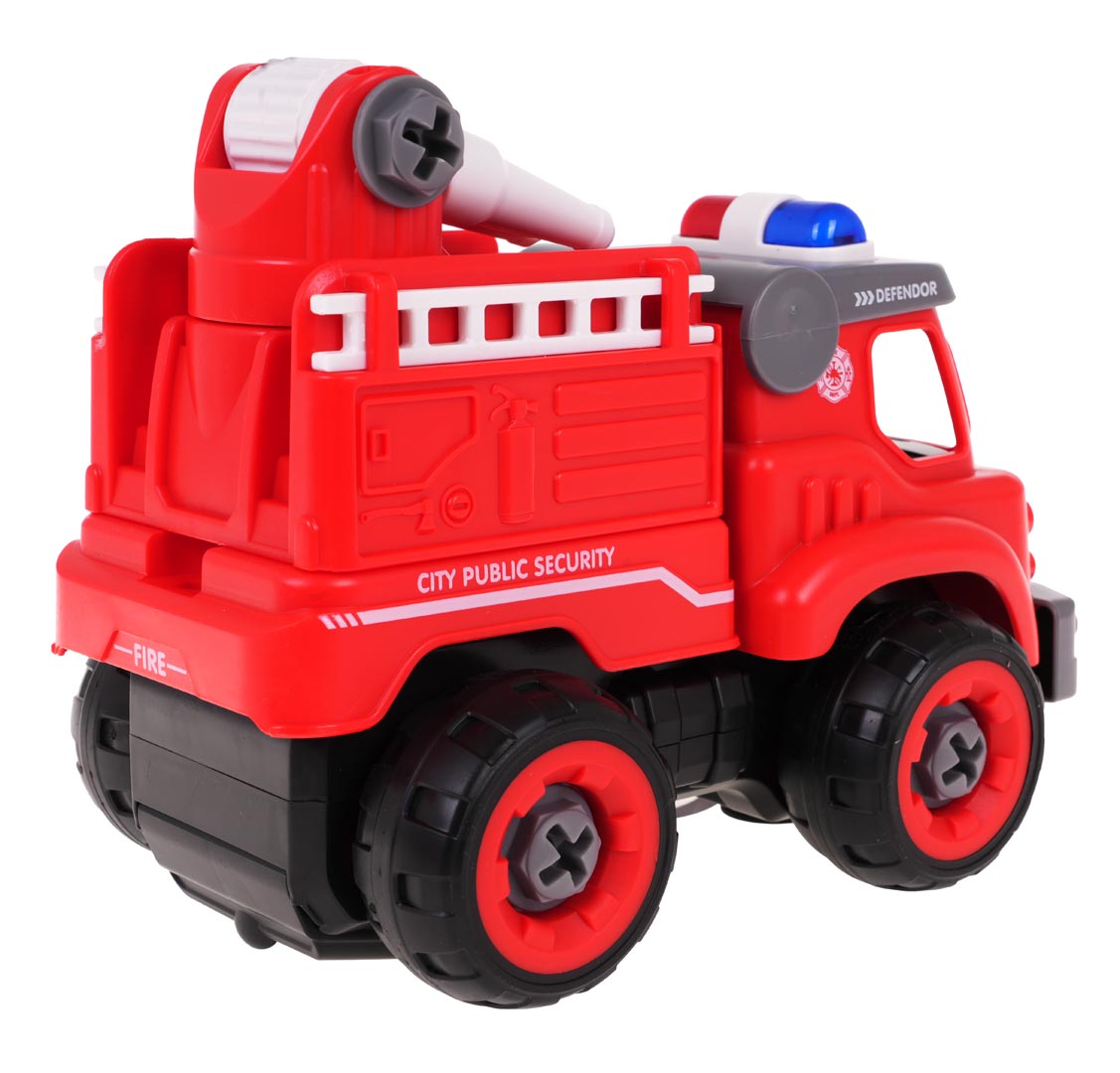Set alata za sastavljanje vatrogasnog vozila - crvena