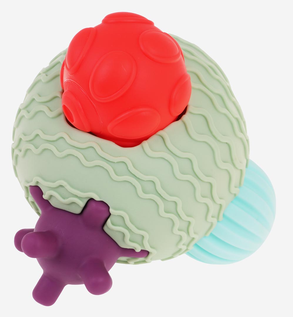 Senzorna igračka MEGA Bath - lopta s odvojivim senzornim elementima