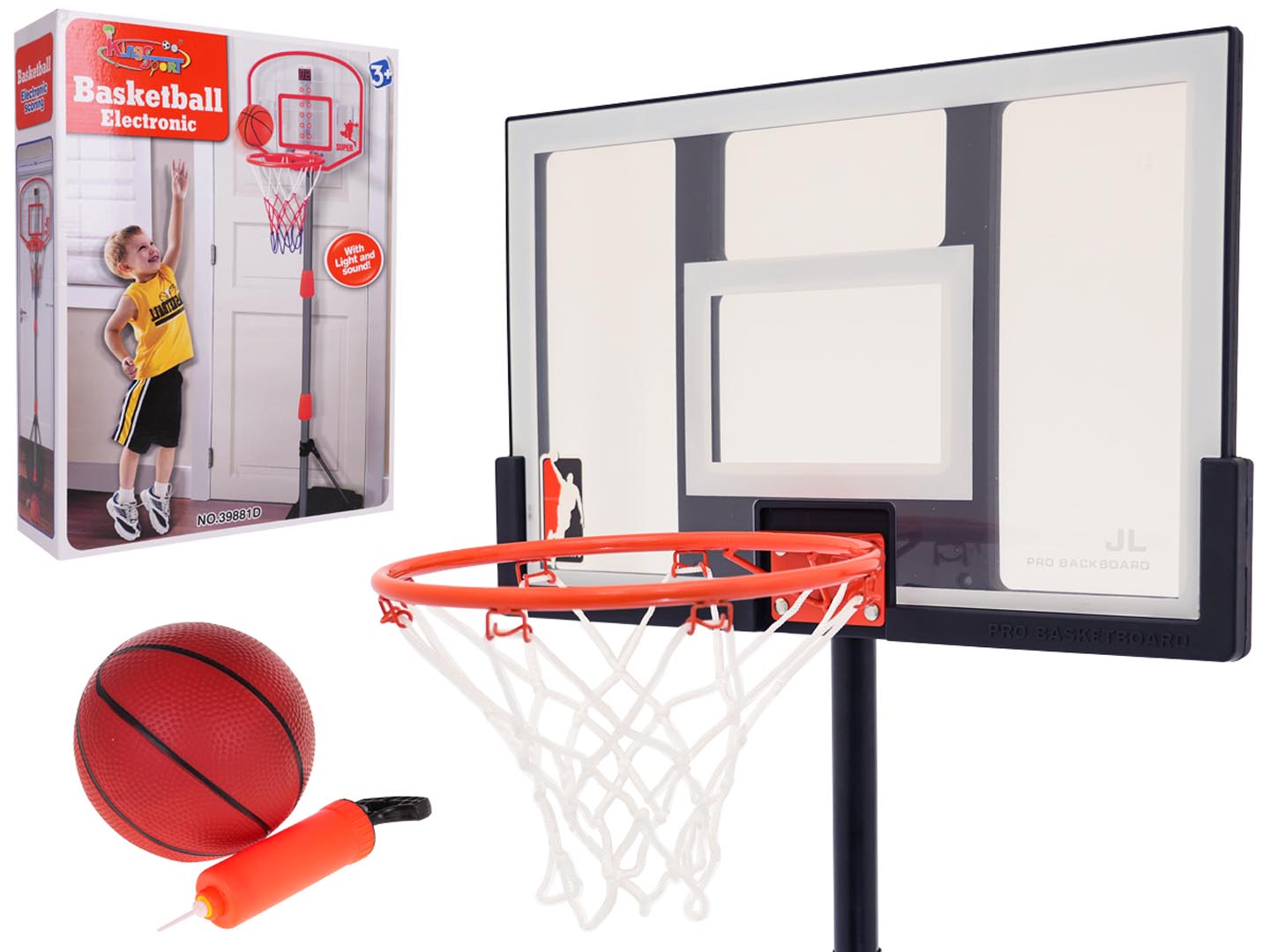 Koš za košarku 205cm + rekviziti