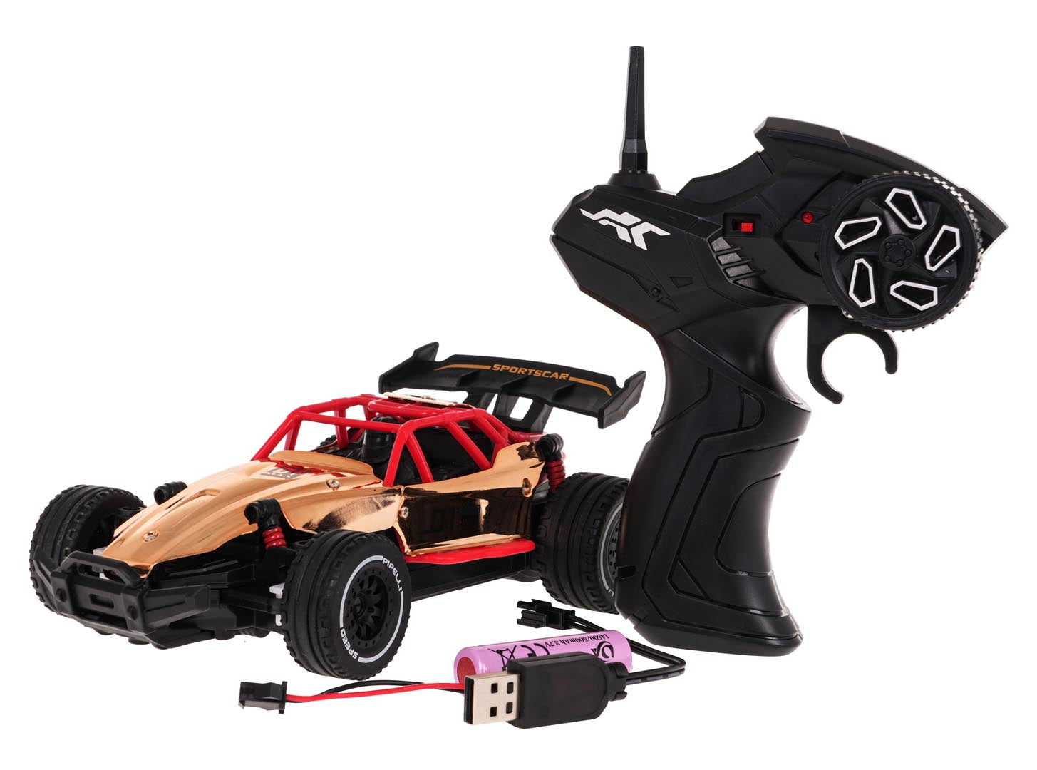Metalni buggy na daljinsko upravljanje RACING 01 R/C - zlatni