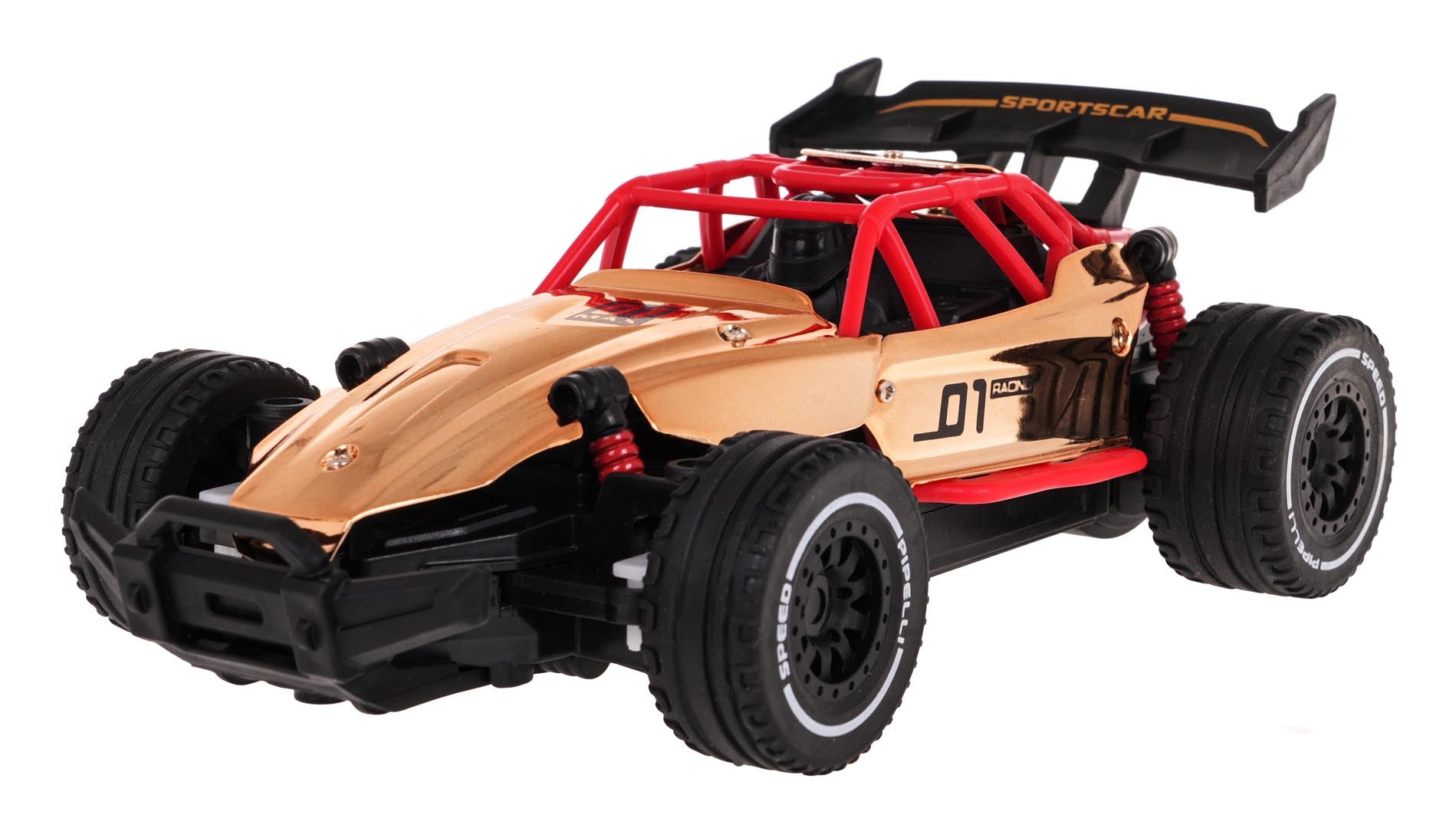 Metalni buggy na daljinsko upravljanje RACING 01 R/C - zlatni