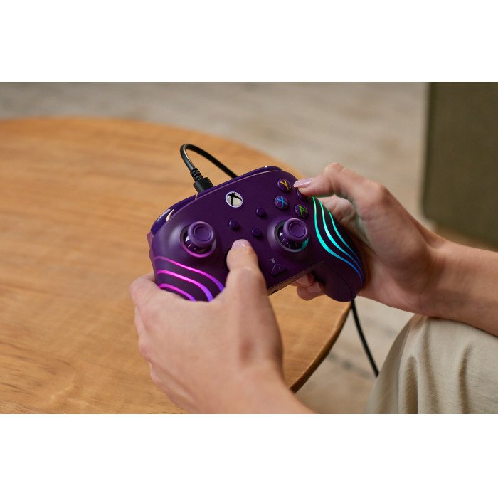 Turtle Beach Afterglow Wave Ljubičasto USB Podloga za igre PC/osobno računalo, Xbox, Xbox One, Xbox Series S, Xbox Series X