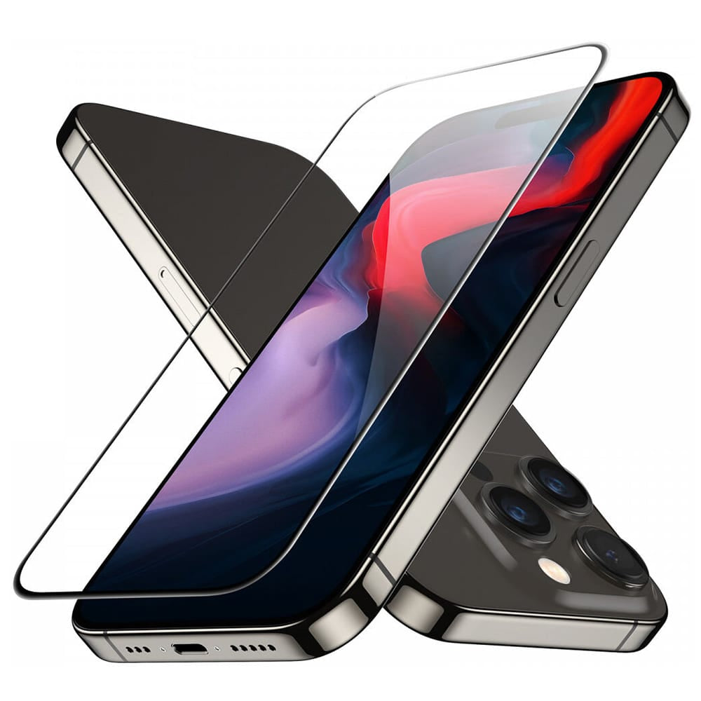 ESR - vrhunsko kaljeno steklo za iPhone 15 Pro Max - črno
