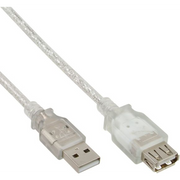 InLine 34650 USB kabel USB 2.0 0,5 m USB A Prozirno