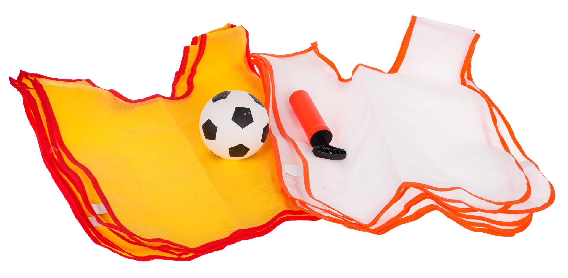 Nogometni gol s markirkama i loptom