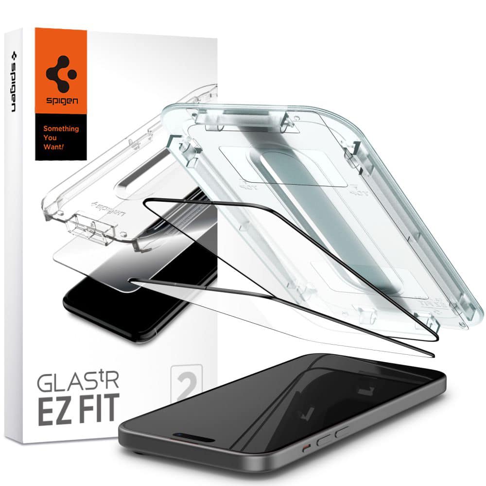 Spigen - Glas.tR EZ-FIT (2 kom) za iPhone 16 Plus/15 Plus