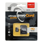 IMRO pomnilniška kartica microSD 128GB 100MB/s class10 UHS I z adapterjem SD