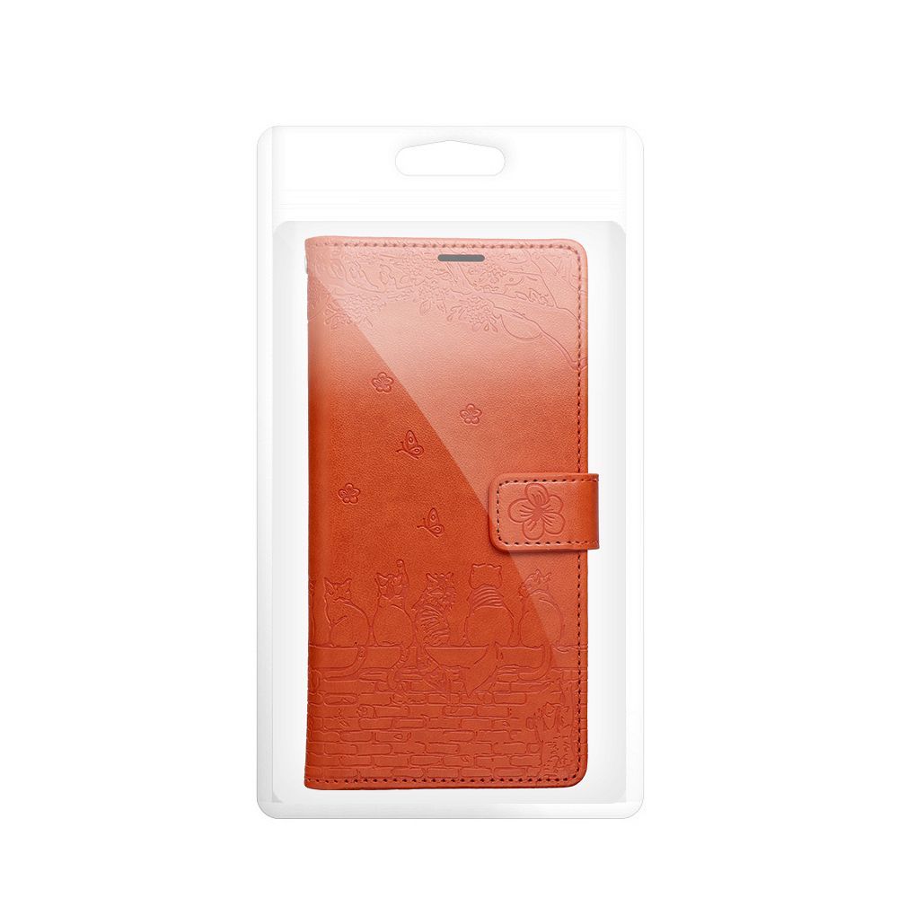 Preklopna futrola za Redmi NOTE 15 PRO 5G Mezzo Book mačke – smeđe boje