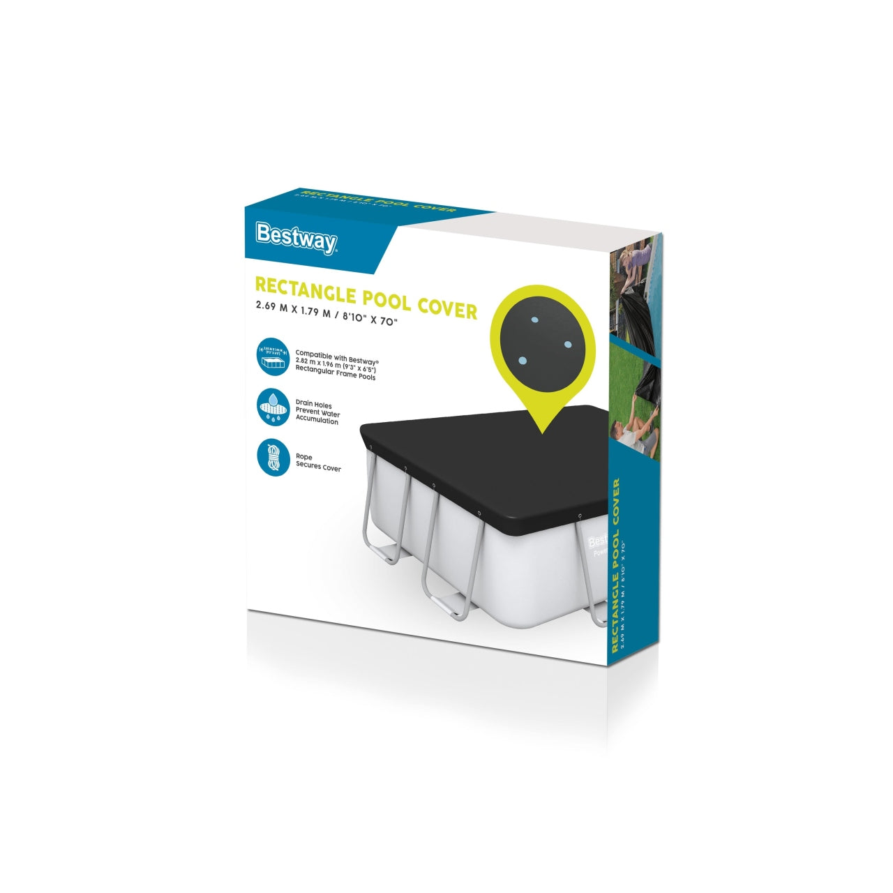 PowerSteel 9.3ft BESTWAY Pool Cover