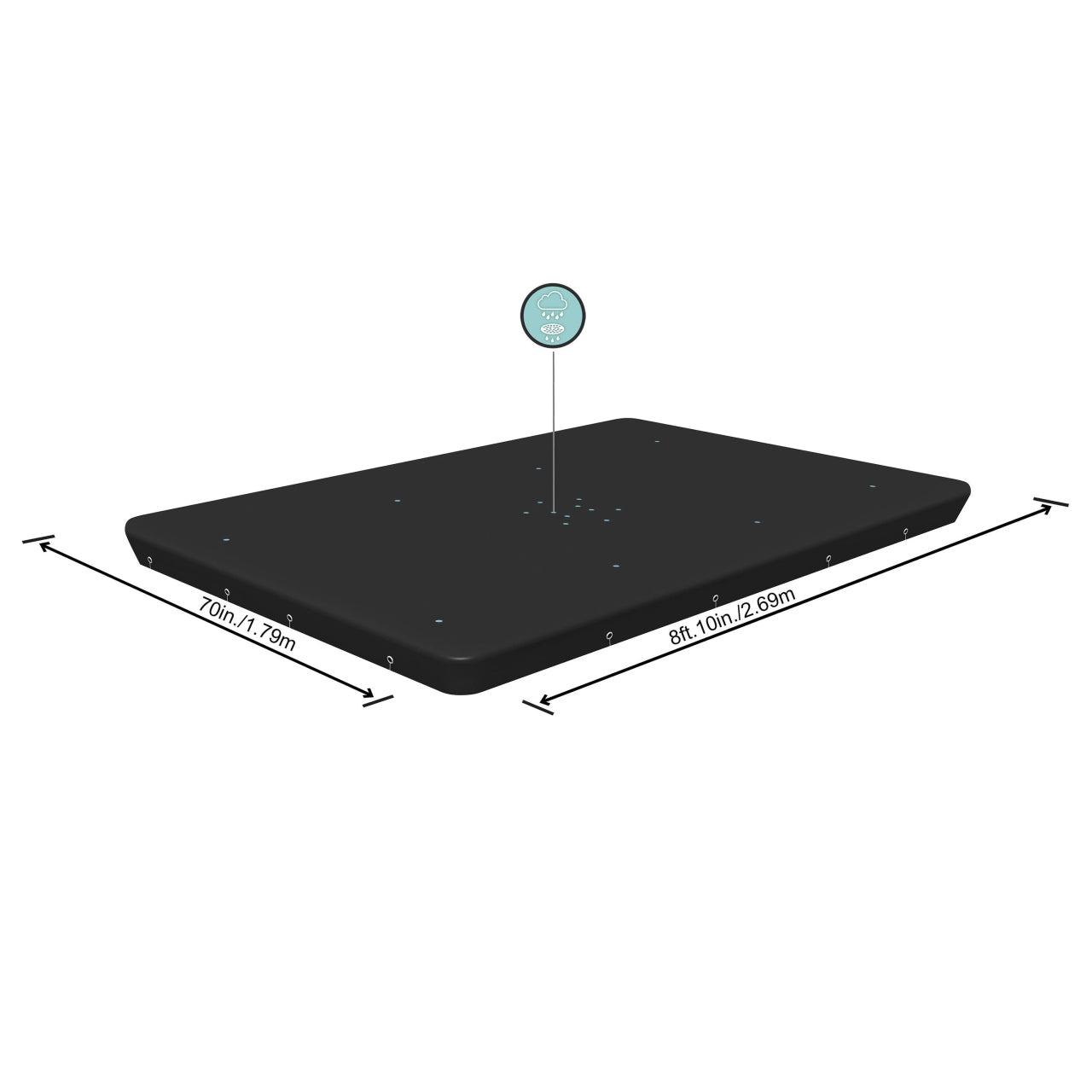 PowerSteel 9.3ft BESTWAY Pool Cover