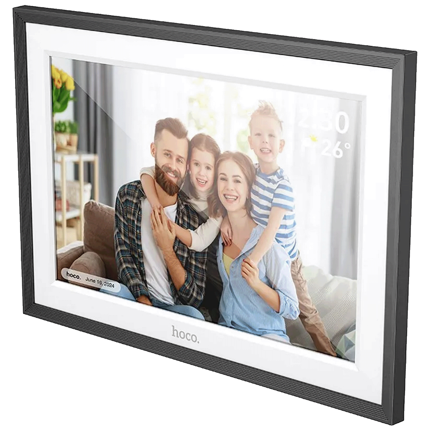 hoco. Digitalni foto okvir 10", LCD touch panelWiFi, microUSB - HI13