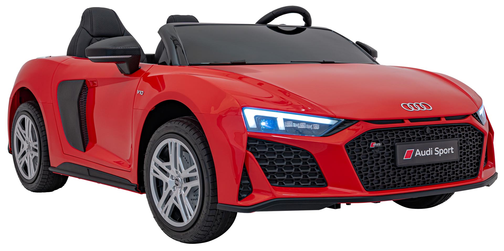 Licencirani auto na akumulator Audi R8 Spyder LIFT - dvosjed - crveni