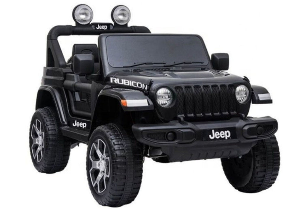 Licencirani auto na akumulator Jeep Rubicon 4x4 - crni