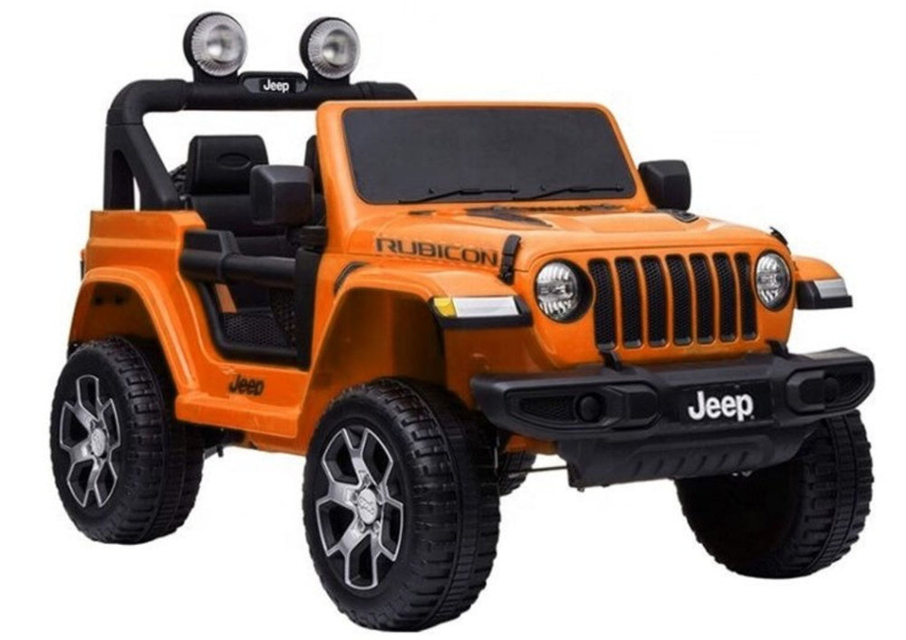 Licencirani auto na akumulator Jeep Rubicon 4x4 - narančasti