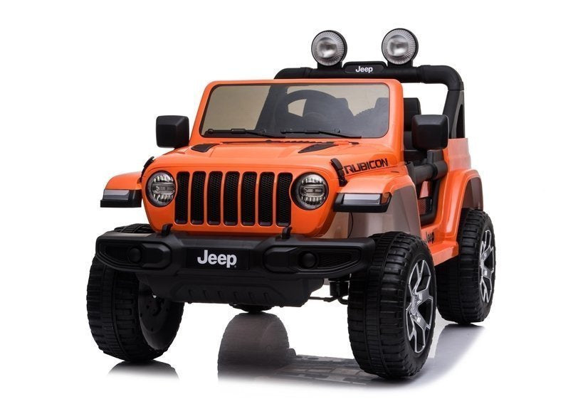 Licencirani auto na akumulator Jeep Rubicon 4x4 - narančasti