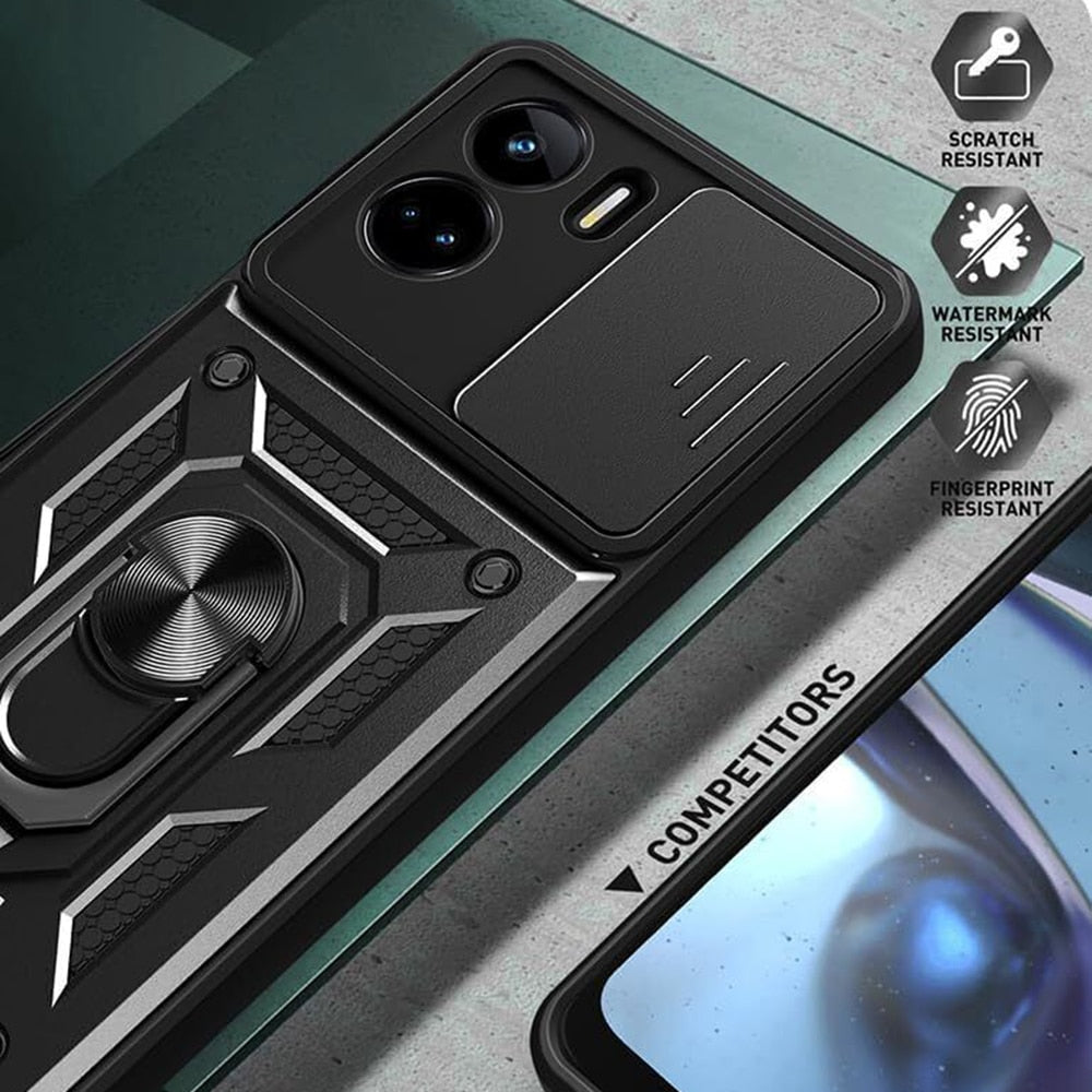 Techsuit – serija CamShield zaščitna maskica za Honor 90 Lite - črna