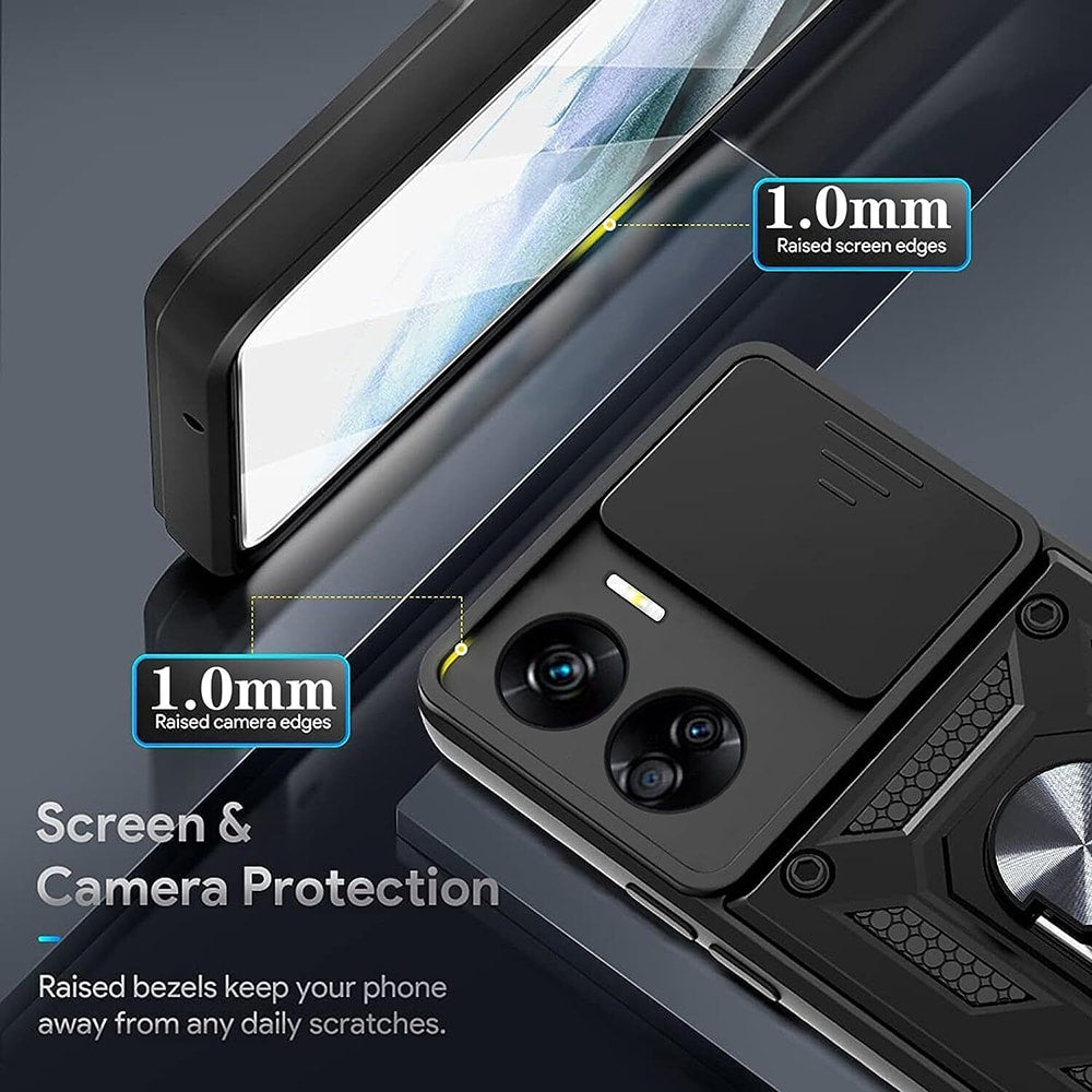 Techsuit – serija CamShield zaščitna maskica za Honor 90 Lite - črna