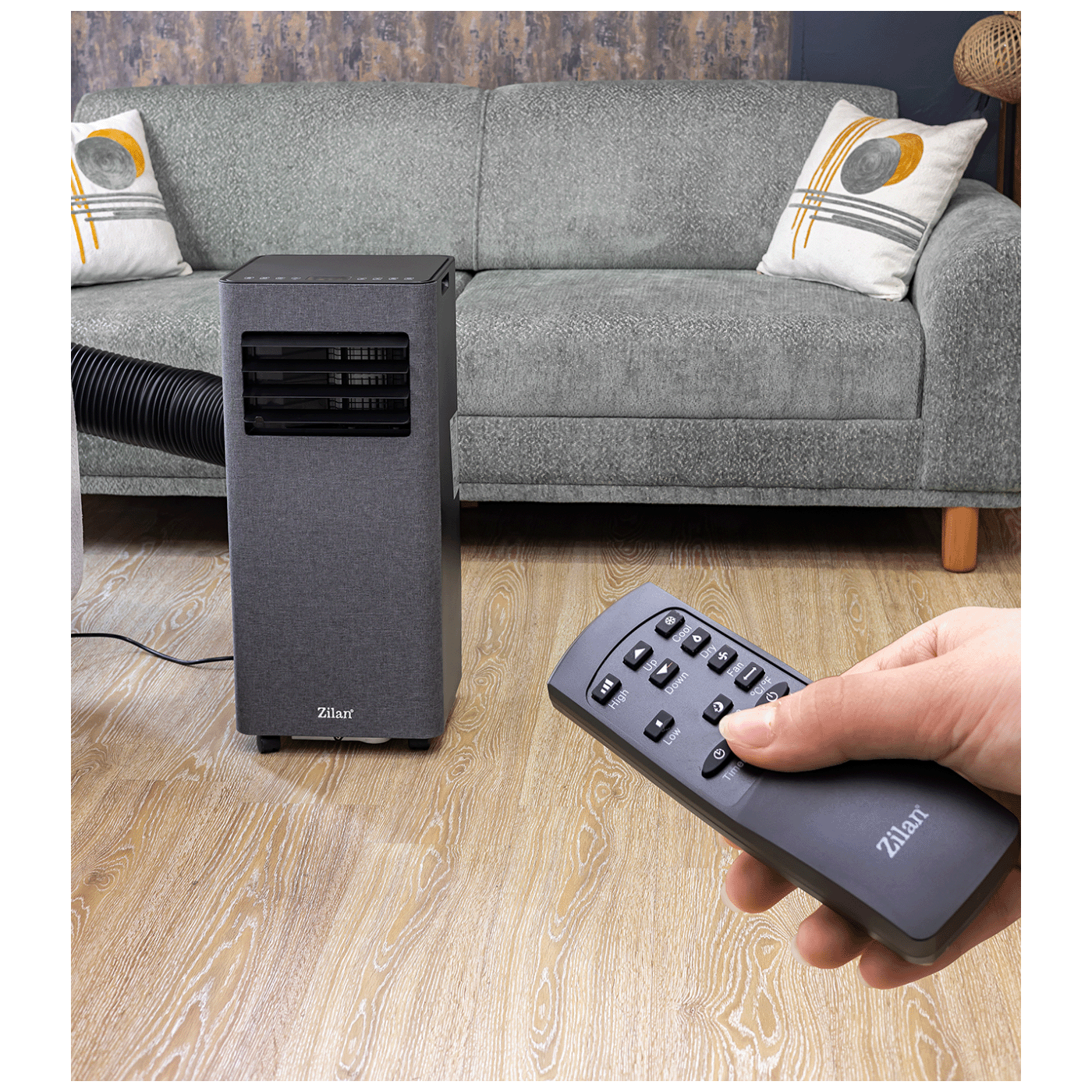Zilan Prijenosni/Mobilni klima uređaj, 3u1, 9000 Btu, 1000W, WiFi - ZLN2617
