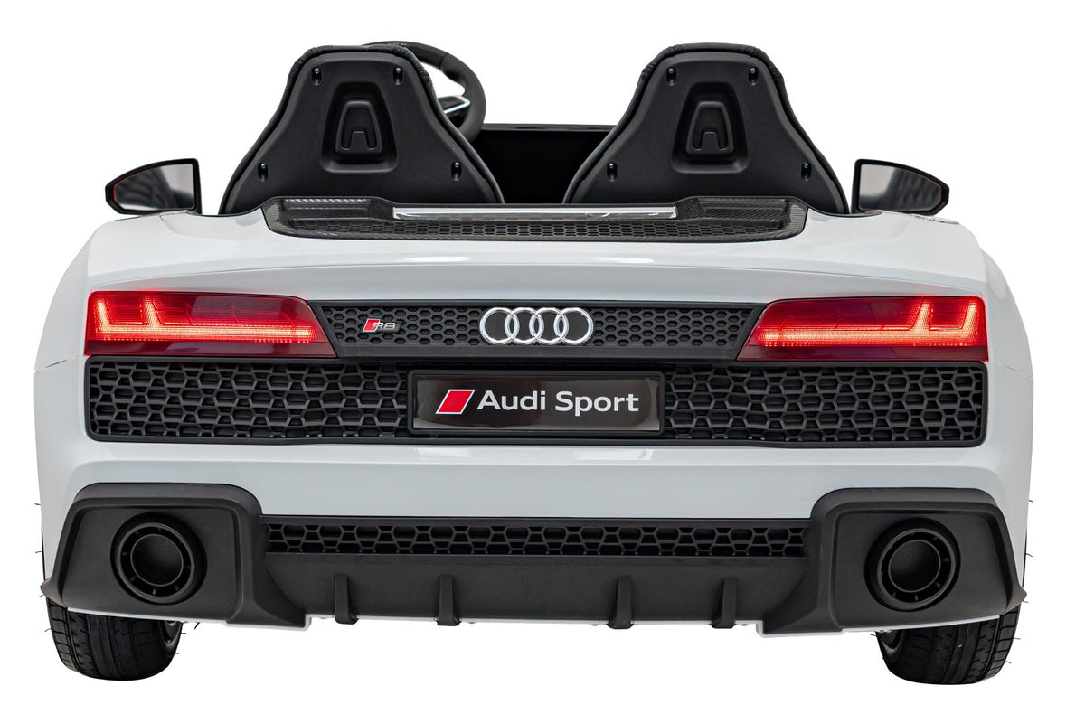Licencirani auto na akumulator Audi R8 Spyder LIFT - dvosjed - Bijeli