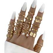 Set prstenja BL-27275 - Zlatna KP27275