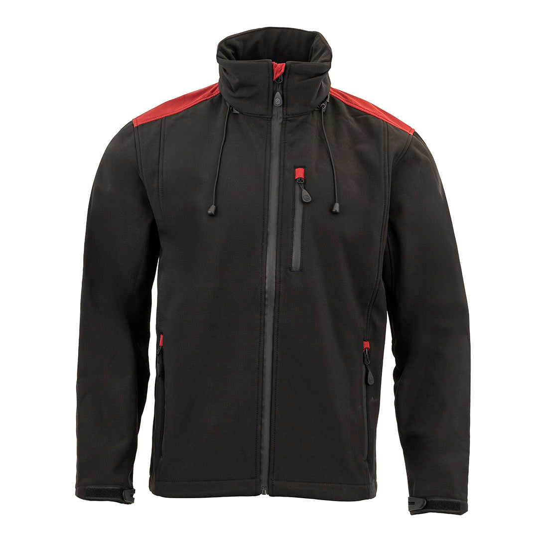 Softshell jakna DANTE crno-crvena