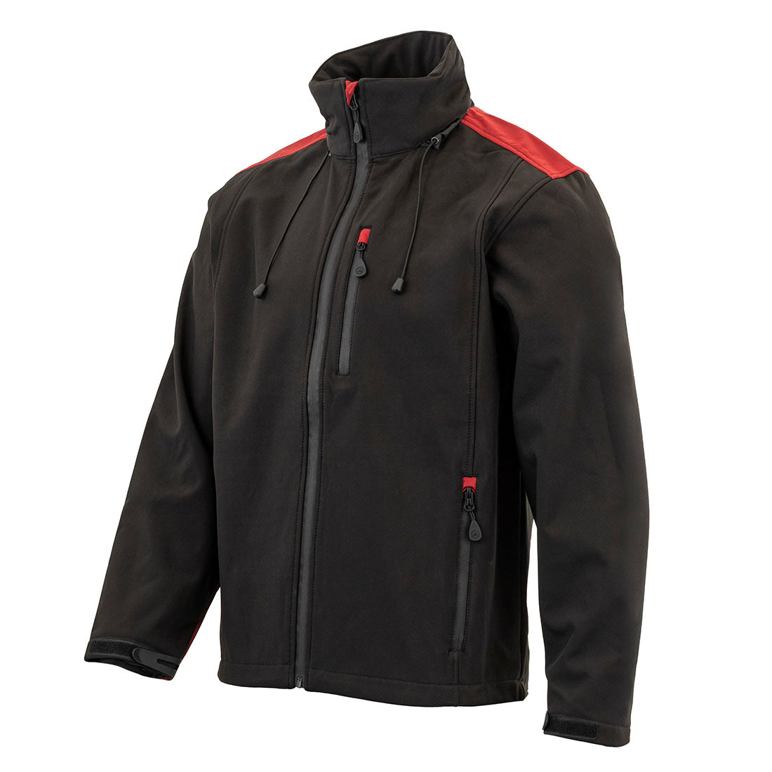 Softshell jakna DANTE crno-crvena