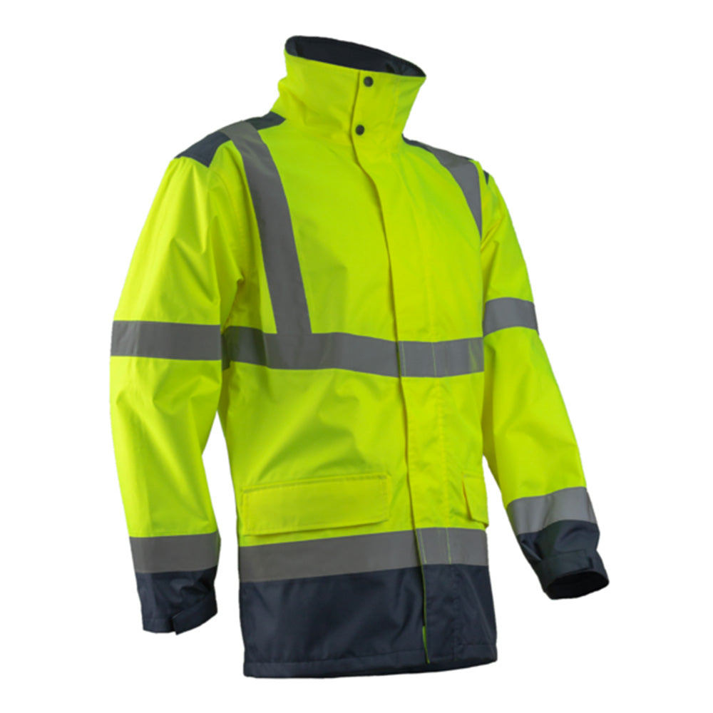 Signalizirajuća zaštitna Hi-viz parka KAZAN žuto-plava