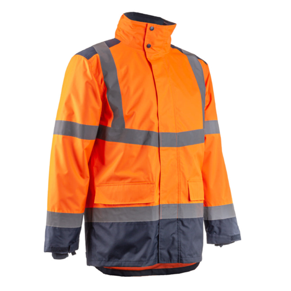 Signalizirajuća zaštitna Hi-viz parka KAZAN narančasto-plava, vel. XL