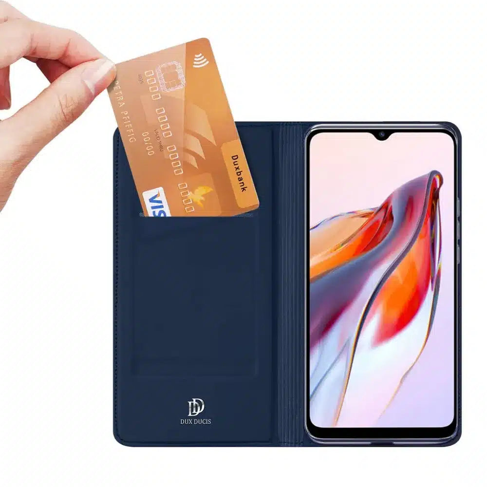 DUX DUCIS Skin Pro – preklopna torbica za Redmi 12C plava