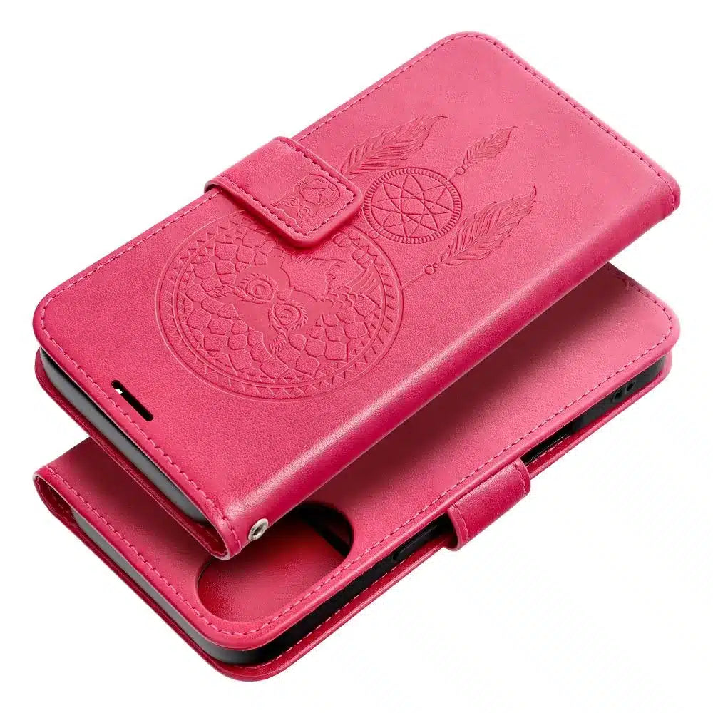 MEZZO Book ovitek na preklop za iPhone 16 dream catcher magenta