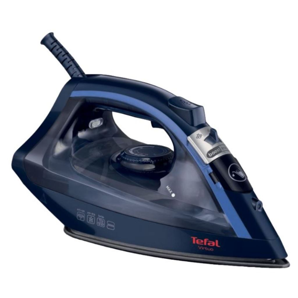 Tefal Virtuo FV 1713 Glačalo za suho & parno glačanje 2000 W Plavo