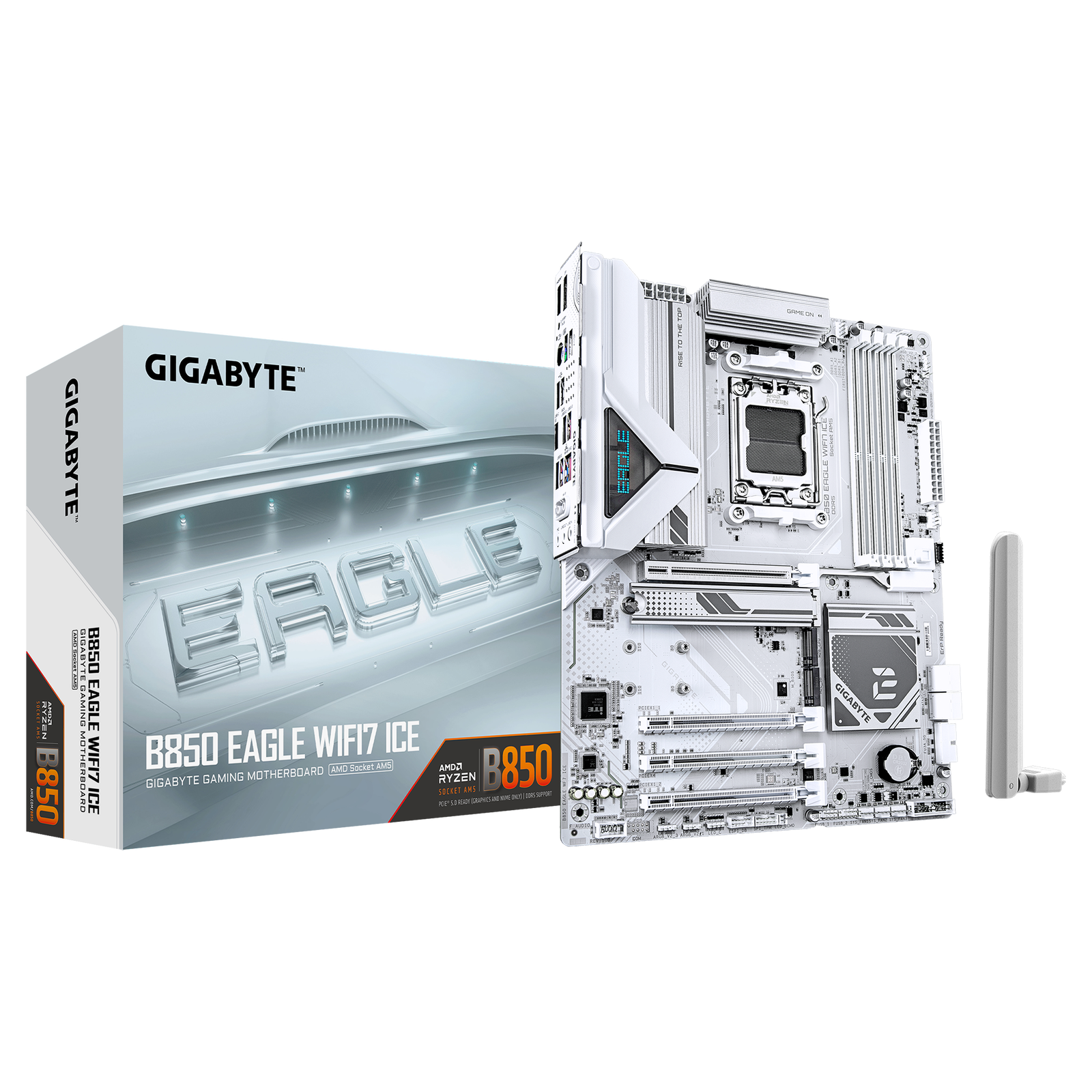 GIGABYTE B850 EAGLE WIFI7 ICE AMD B850 Utor AM5 ATX
