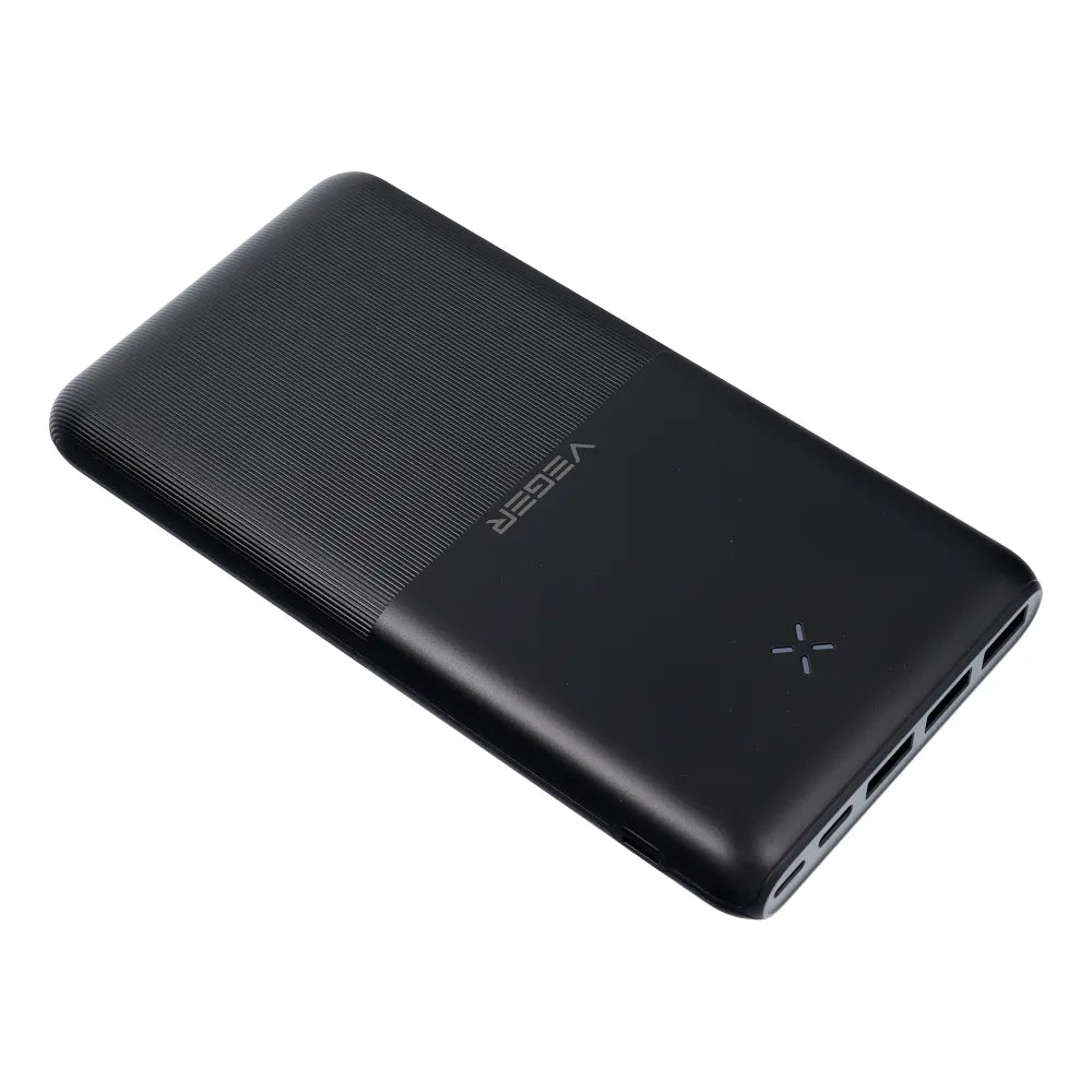 VEGER prijenosni punjač 20000mAh PD QC3.0 3A 20W crni